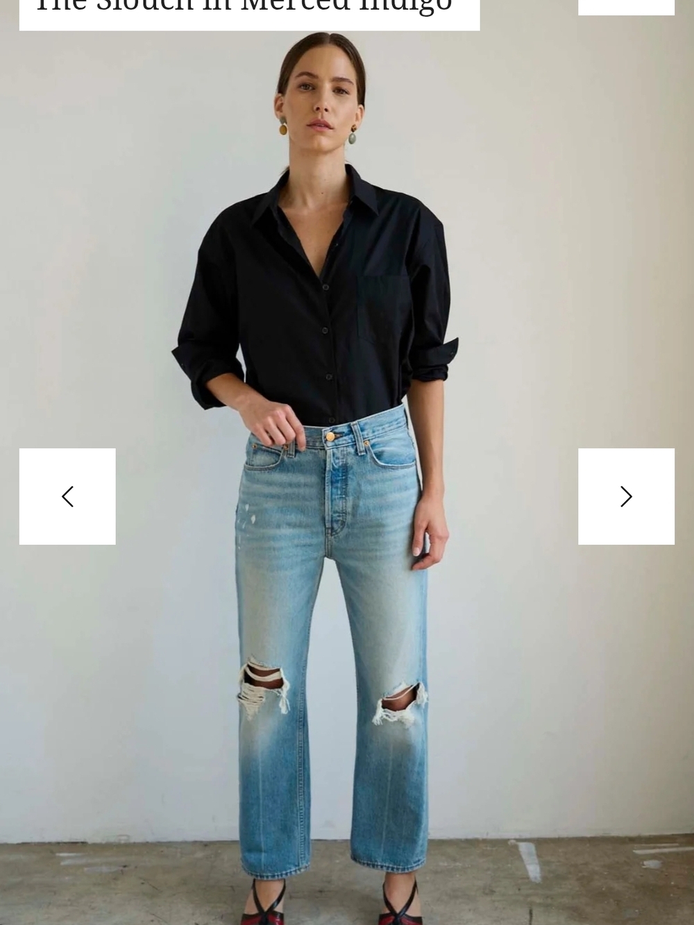 Jamie Haller Slouch Jean In Merced Indigo